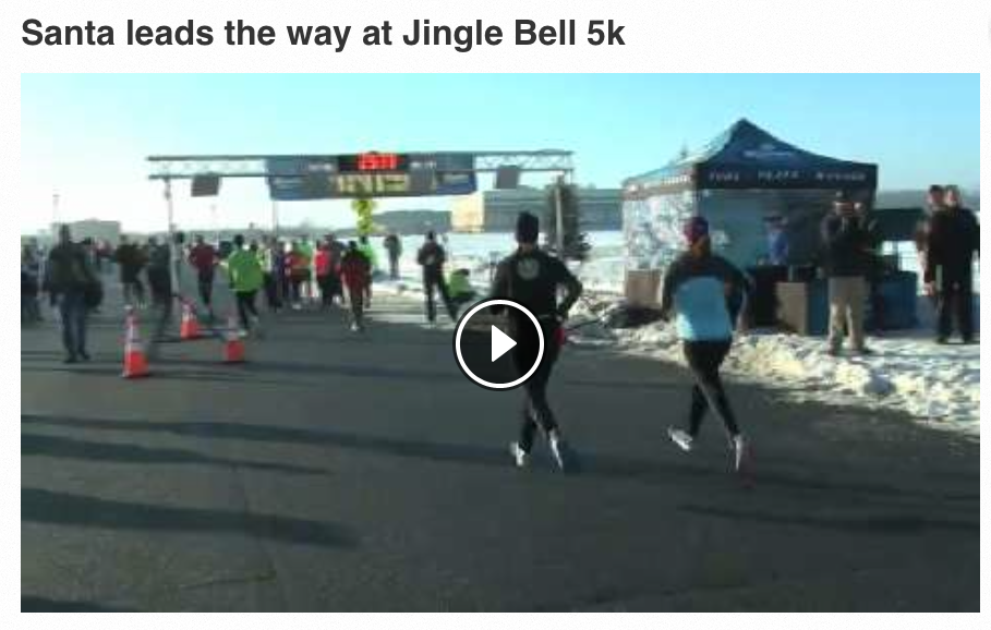 SC Times Video Screen Capture of 2014 Jingle Bell Run