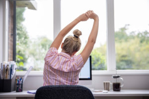 Stretching at your desk